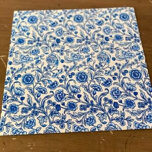 Blue and White Happiness! Two Gift Wrap Sheets!